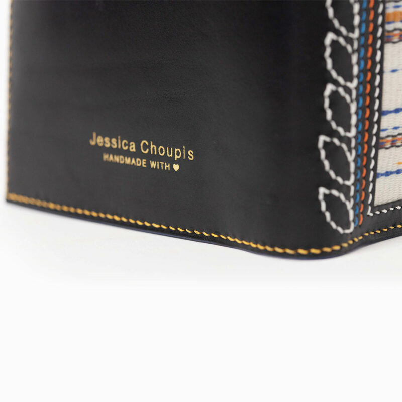 Porte-cartes cuir noir Thiago Maison Jessica Choupis